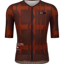 Maglia Santini Mads Pedersen Momentum Series - Marrone