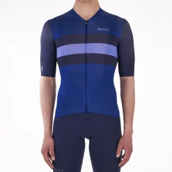 Maglia Santini Sleek Bengal - Blu scuro