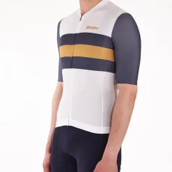 Maglia Santini Sleek Bengal - Bianco