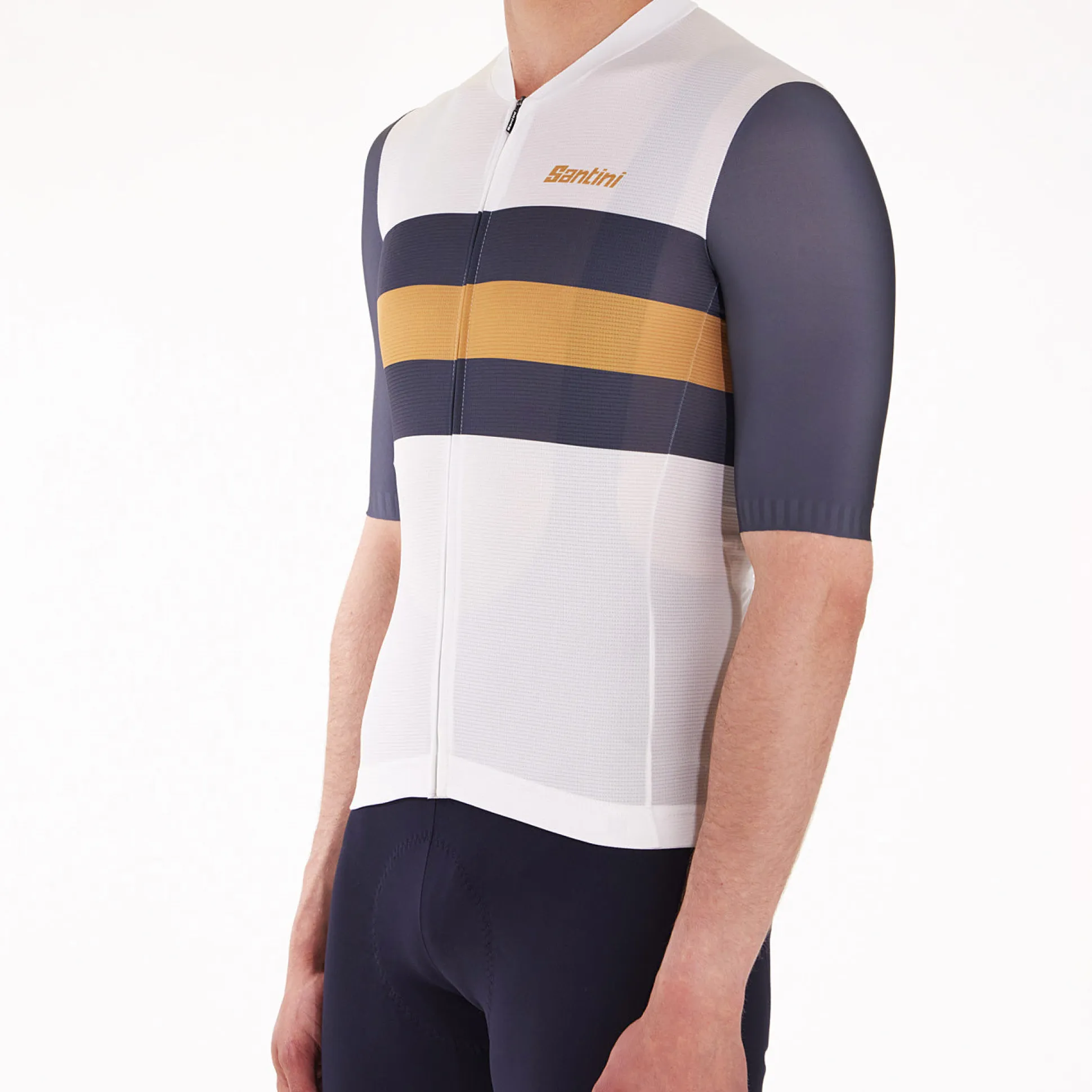 Maglia Santini Sleek Bengal - Bianco