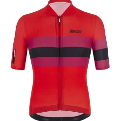 Maglia Santini Sleek Bengal - Rosso
