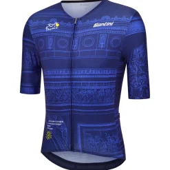 Maglia Santini Tour de France Arc de Triomphe - Blu