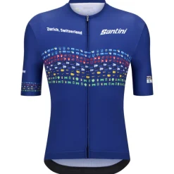 Maglia Santini UCI World Championship Zurigo 2024 - Blu