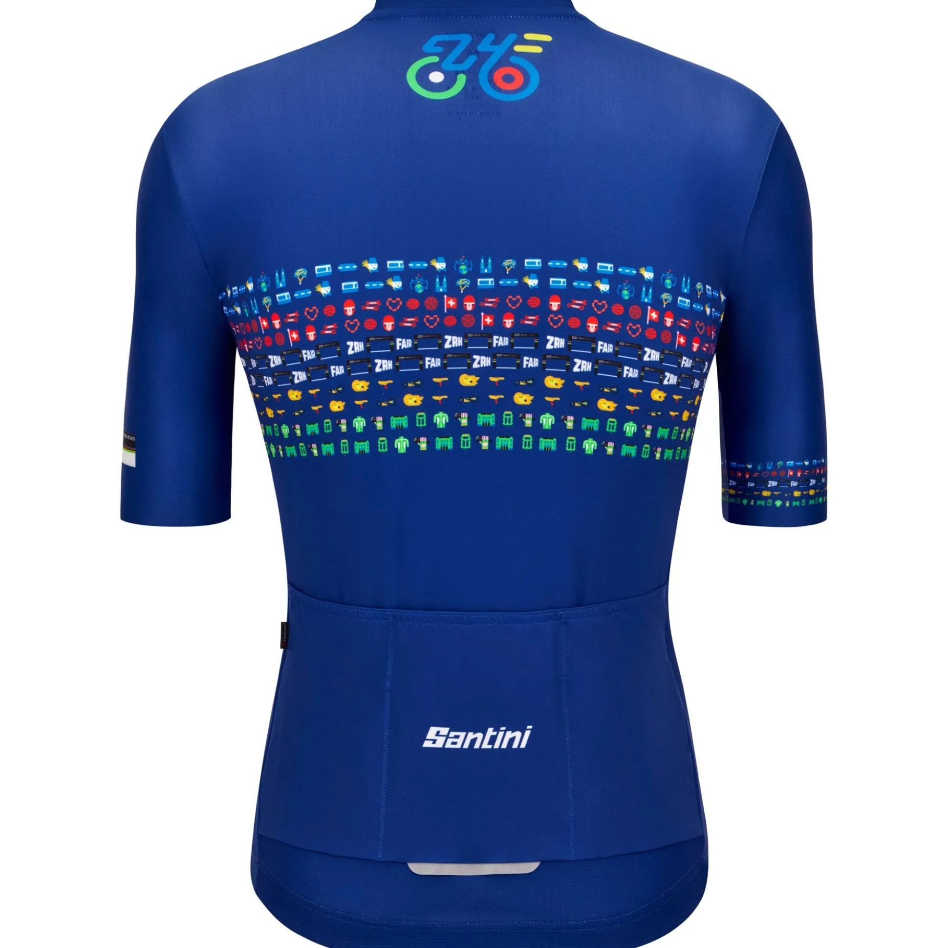 Maglia Santini UCI World Championship Zurigo 2024 - Blu