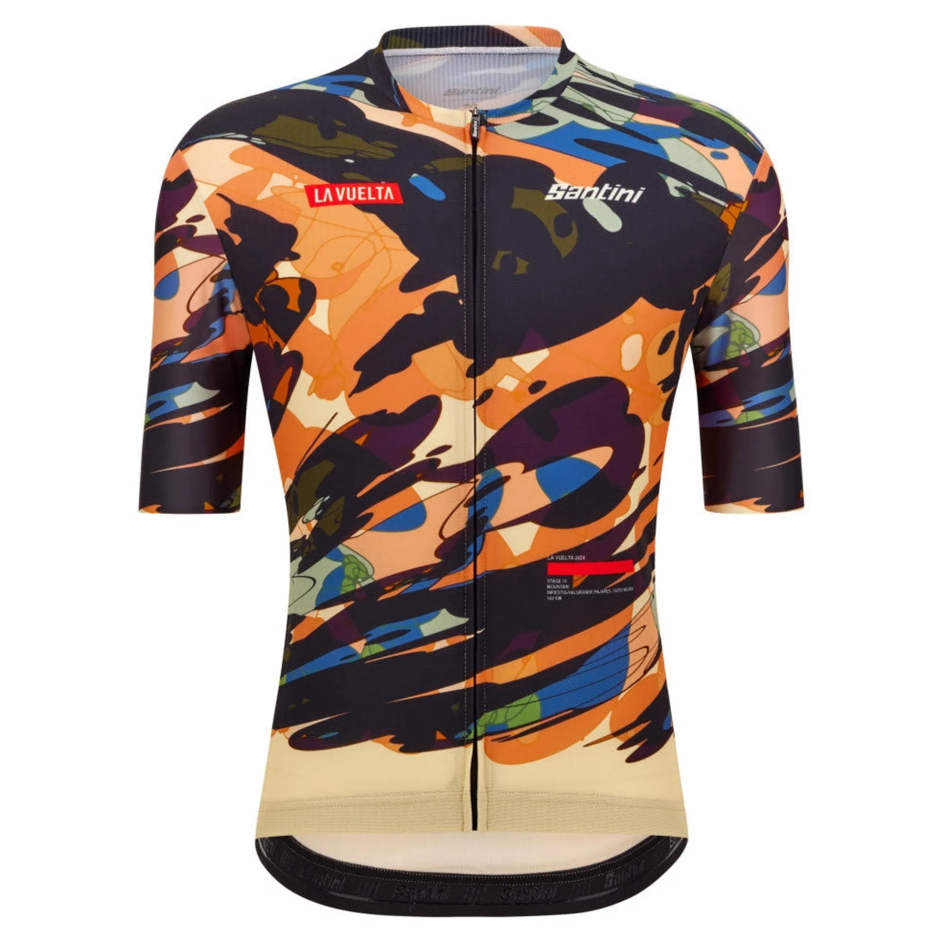 Maglia Santini Vuelta Espana 2024 - Cuitu Negru