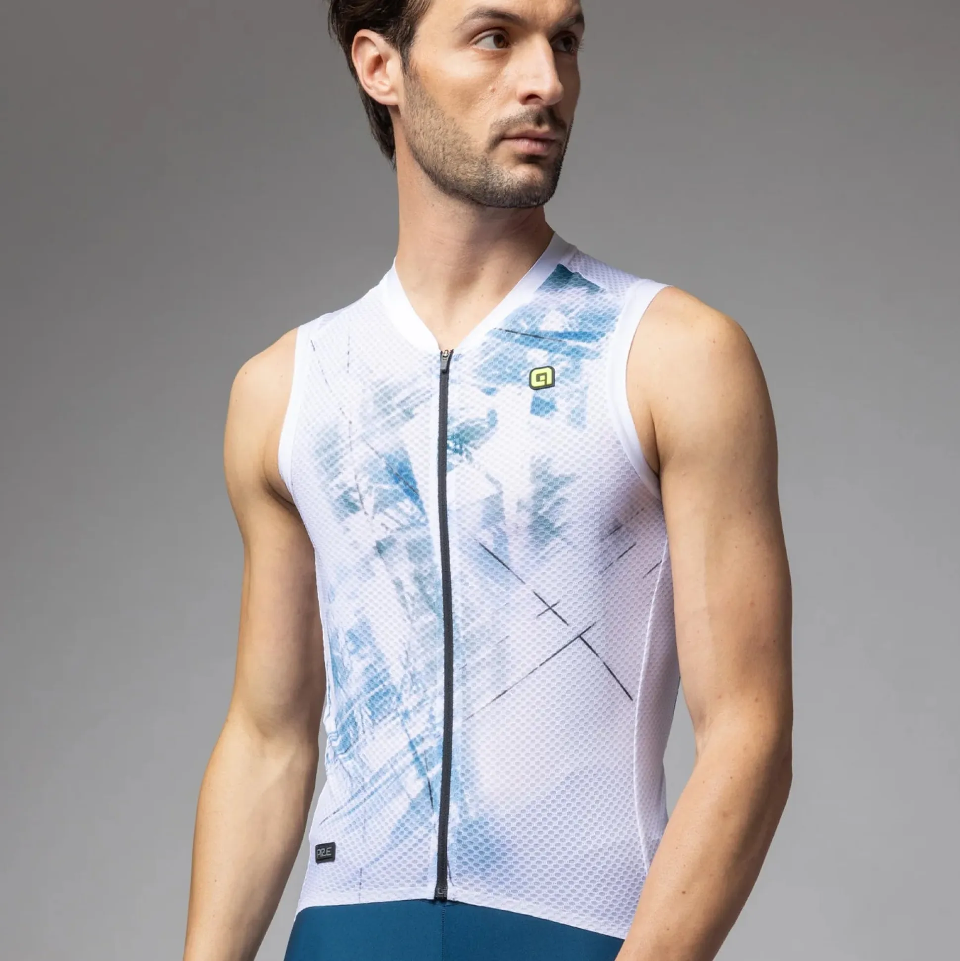 Maglia senza maniche Ale PR-E Mirror - Bianco