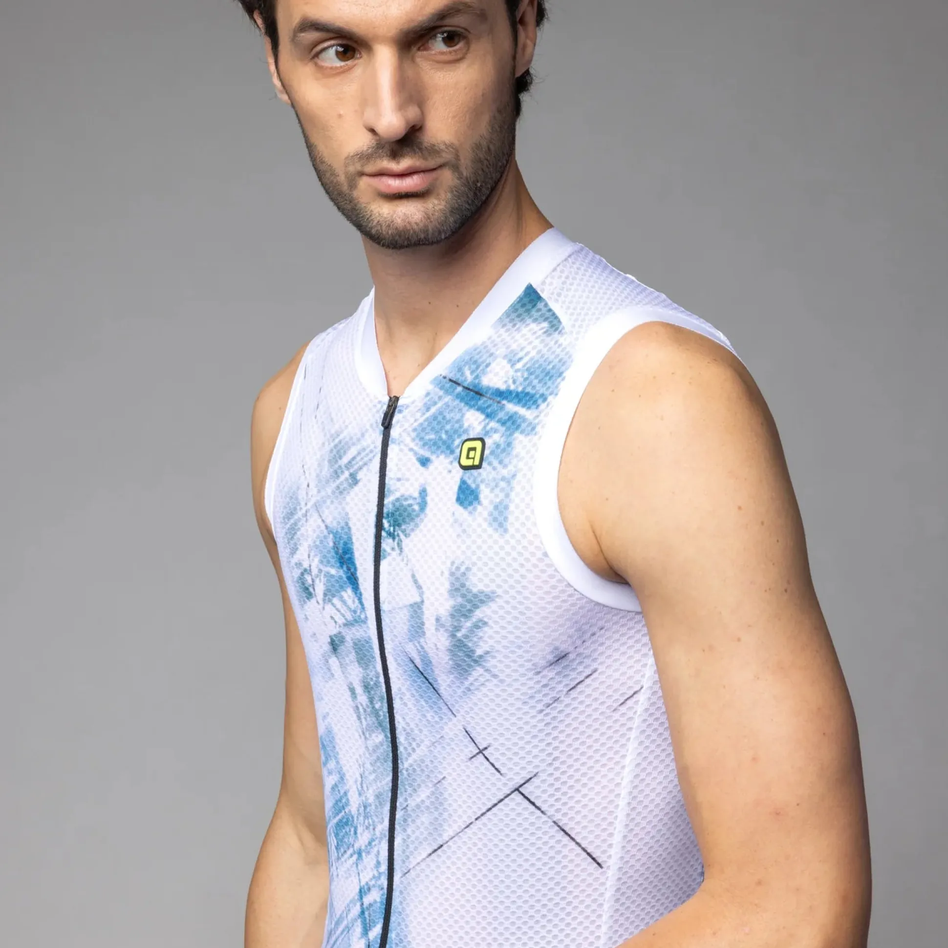 Maglia senza maniche Ale PR-E Mirror - Bianco