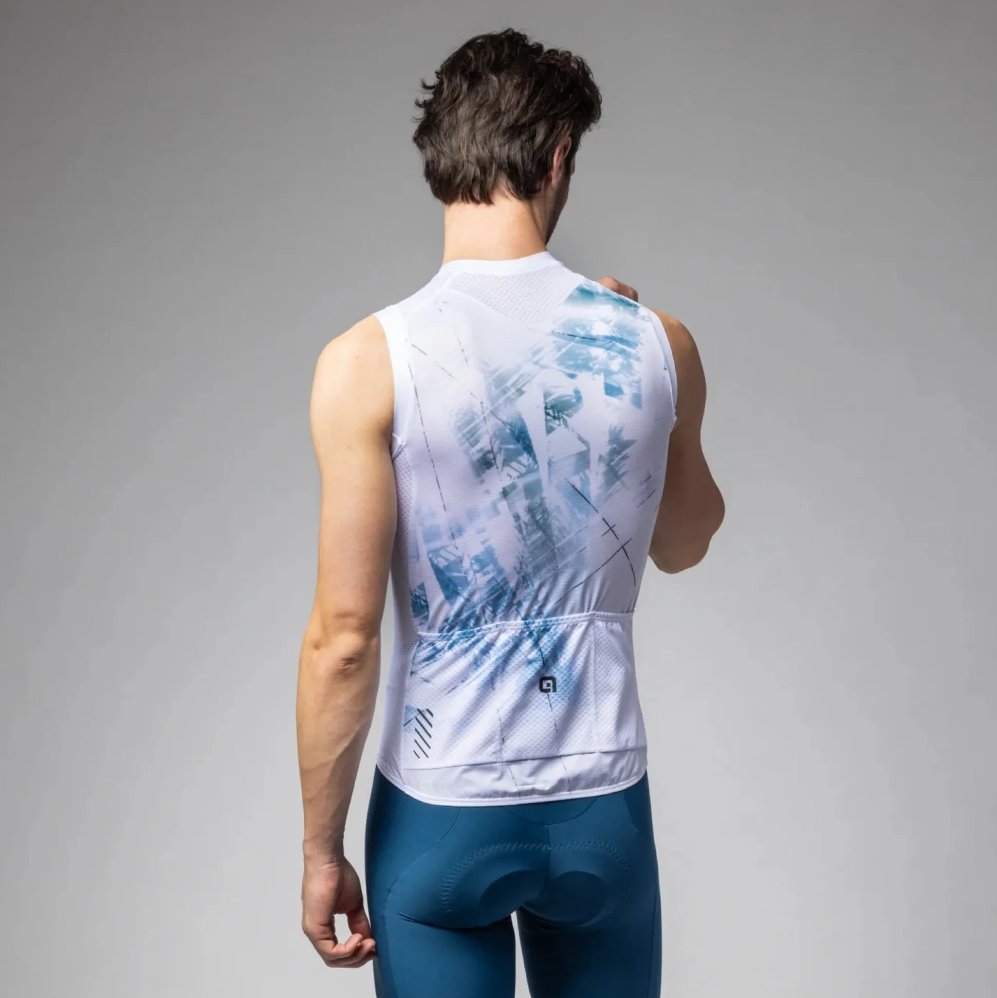 Maglia senza maniche Ale PR-E Mirror - Bianco