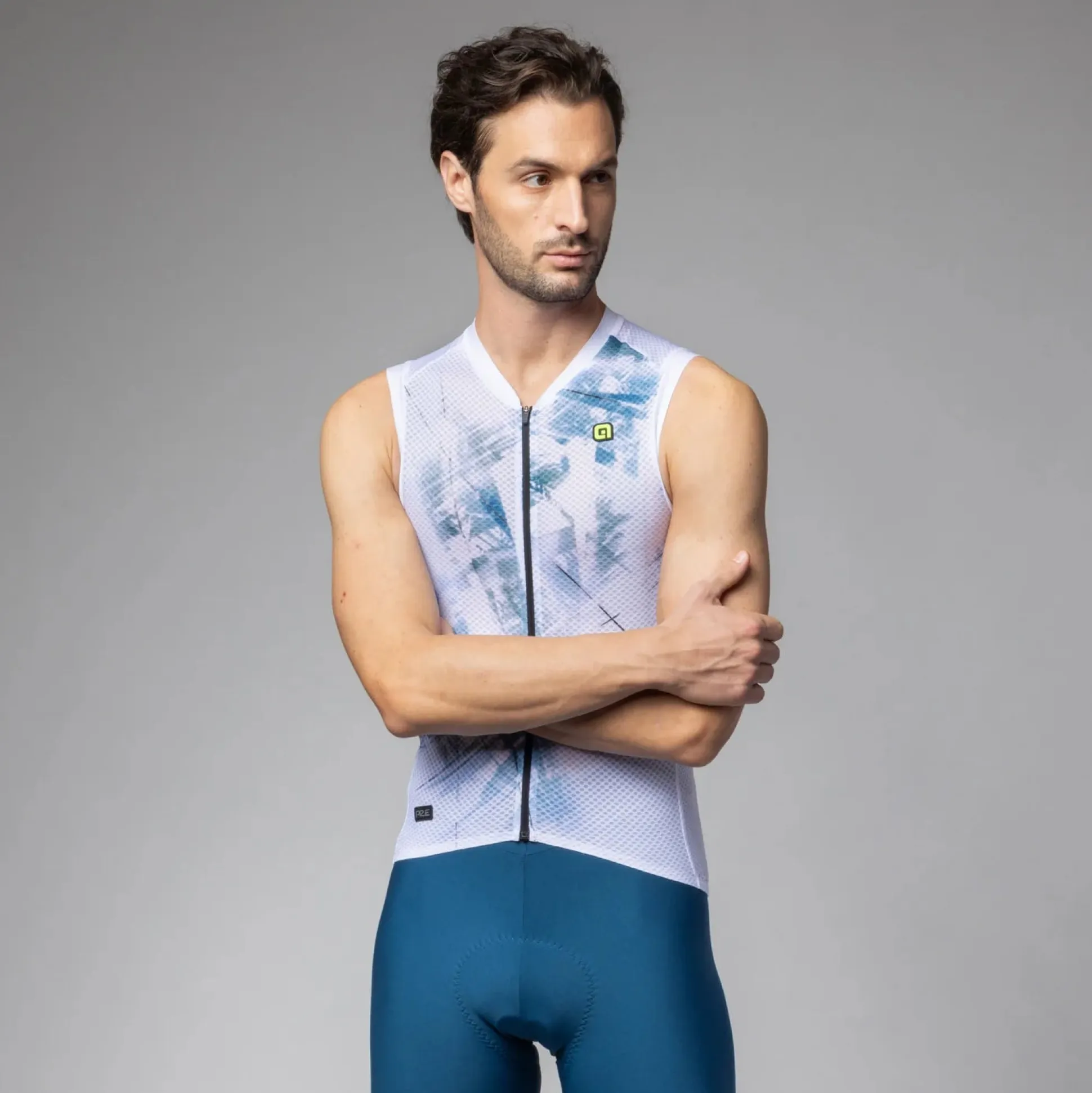 Maglia senza maniche Ale PR-E Mirror - Bianco