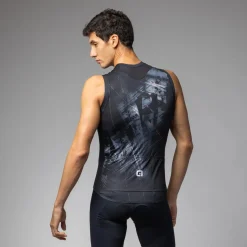 Maglia senza maniche Ale PR-E Mirror - Nero