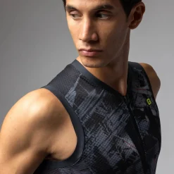 Maglia senza maniche Ale PR-E Mirror - Nero