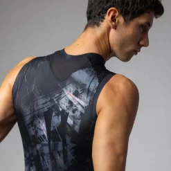 Maglia senza maniche Ale PR-E Mirror - Nero