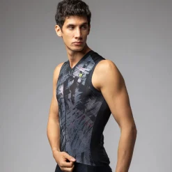 Maglia senza maniche Ale PR-E Mirror - Nero