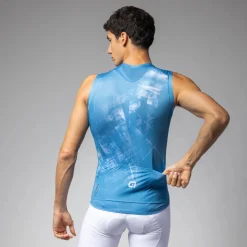 Maglia senza maniche Ale PR-E Mirror - Azzurro