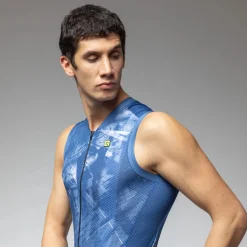 Maglia senza maniche Ale PR-E Mirror - Blu