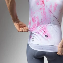 Maglia senza maniche Ale PR-E Mirror - Bianco rosa
