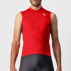 Maglia senza maniche Castelli Entrata 6 - Rosso scuro