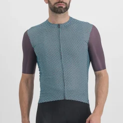 Maglia Sportful Checkmate - Azzurro