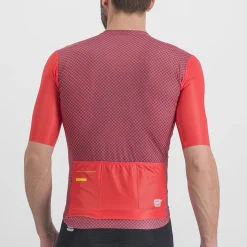 Maglia Sportful Checkmate - Rosso viola