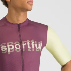 Maglia Sportful Supergiara Logo - Bordeaux