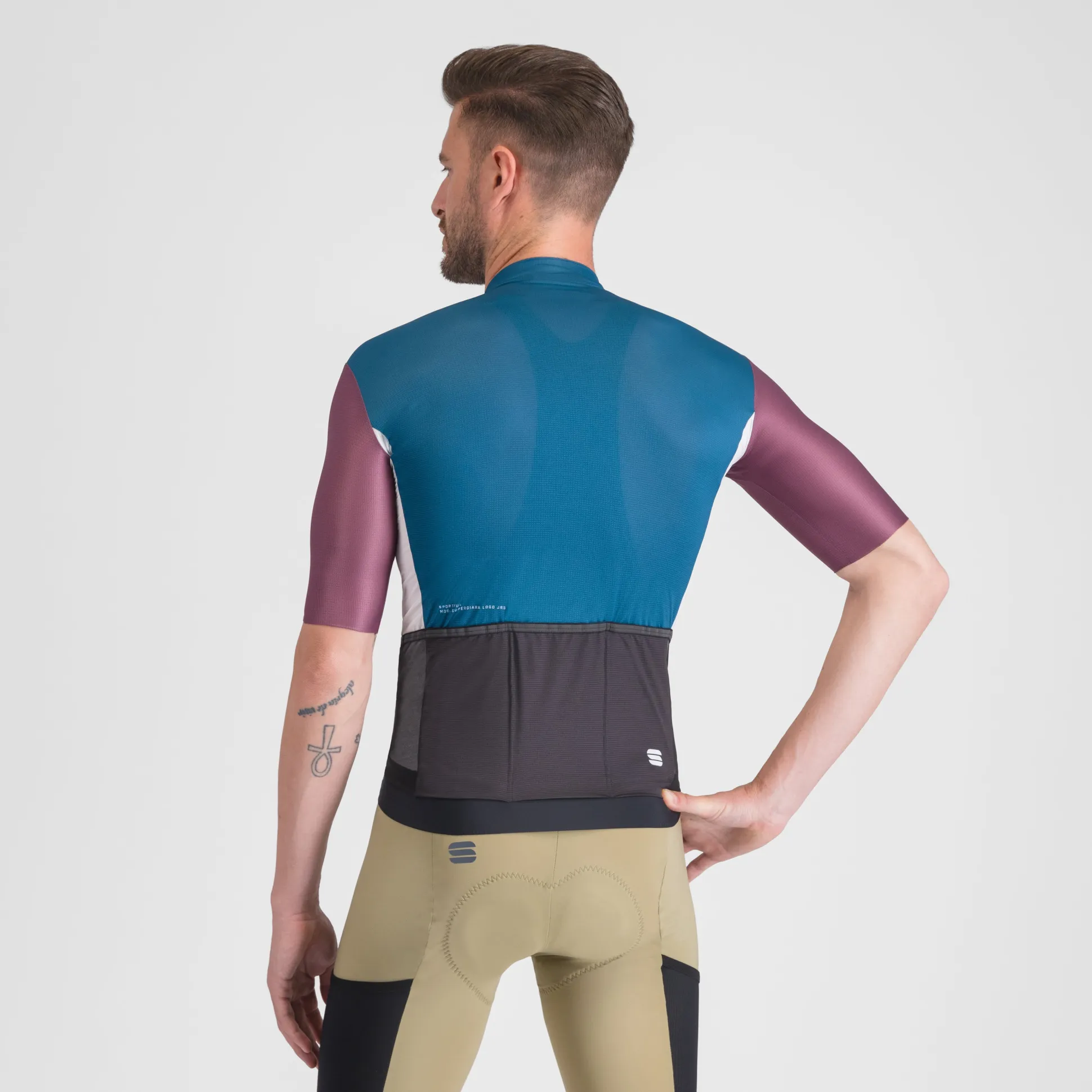 Maglia Sportful Supergiara Logo - Petrolio