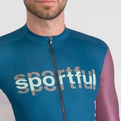 Maglia Sportful Supergiara Logo - Petrolio