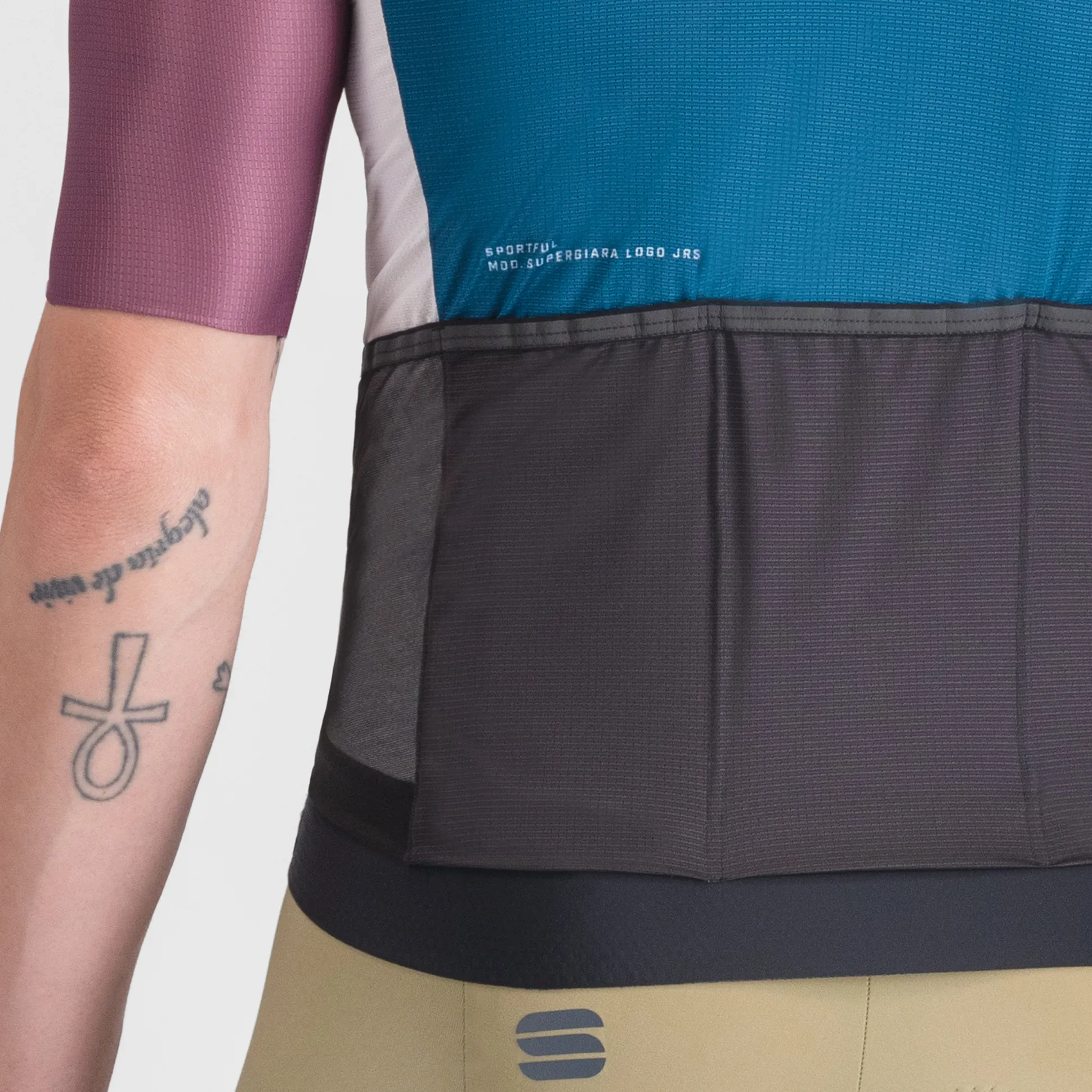 Maglia Sportful Supergiara Logo - Petrolio