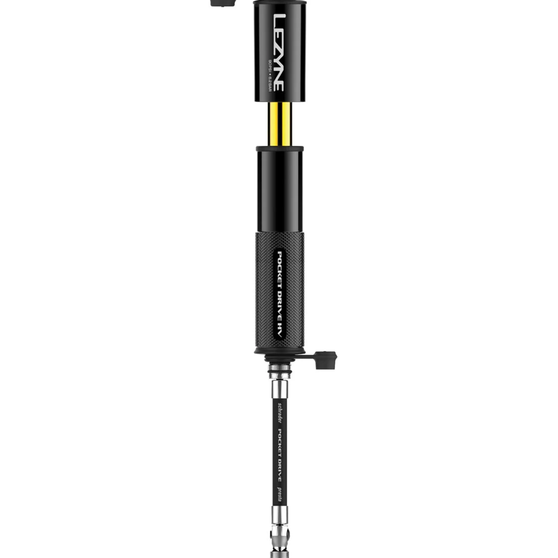 Mini-pompa aria Lezyne Pocket Drive Hv - Nero
