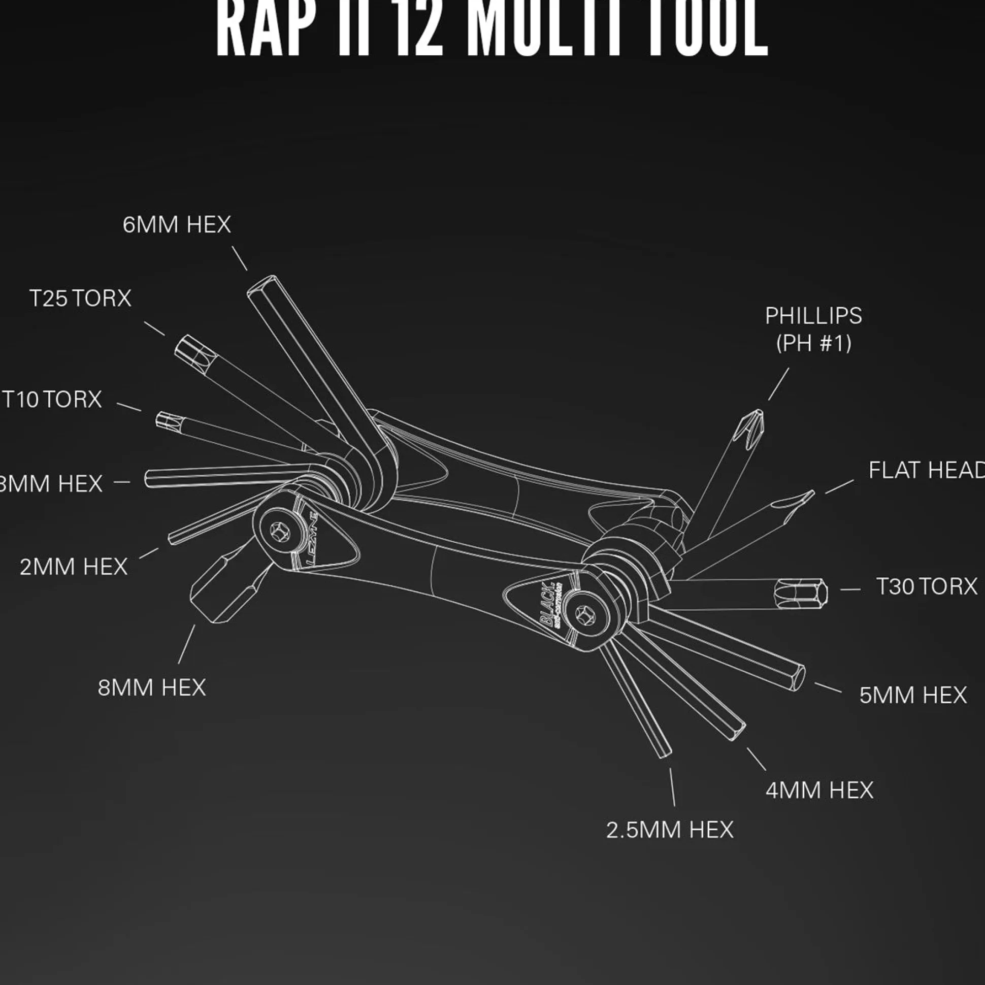 Multitool Lezyne RAP II 12
