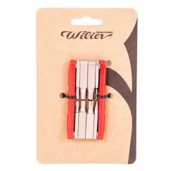 Multitool Wilier in alluminio 8 in 1 - Rosso