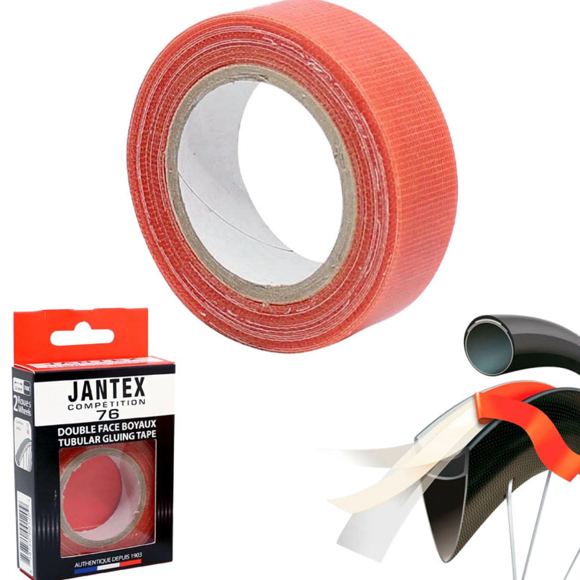 Nastro Biadesivo per Tubolari 700x18mm per Ruote in Alluminio