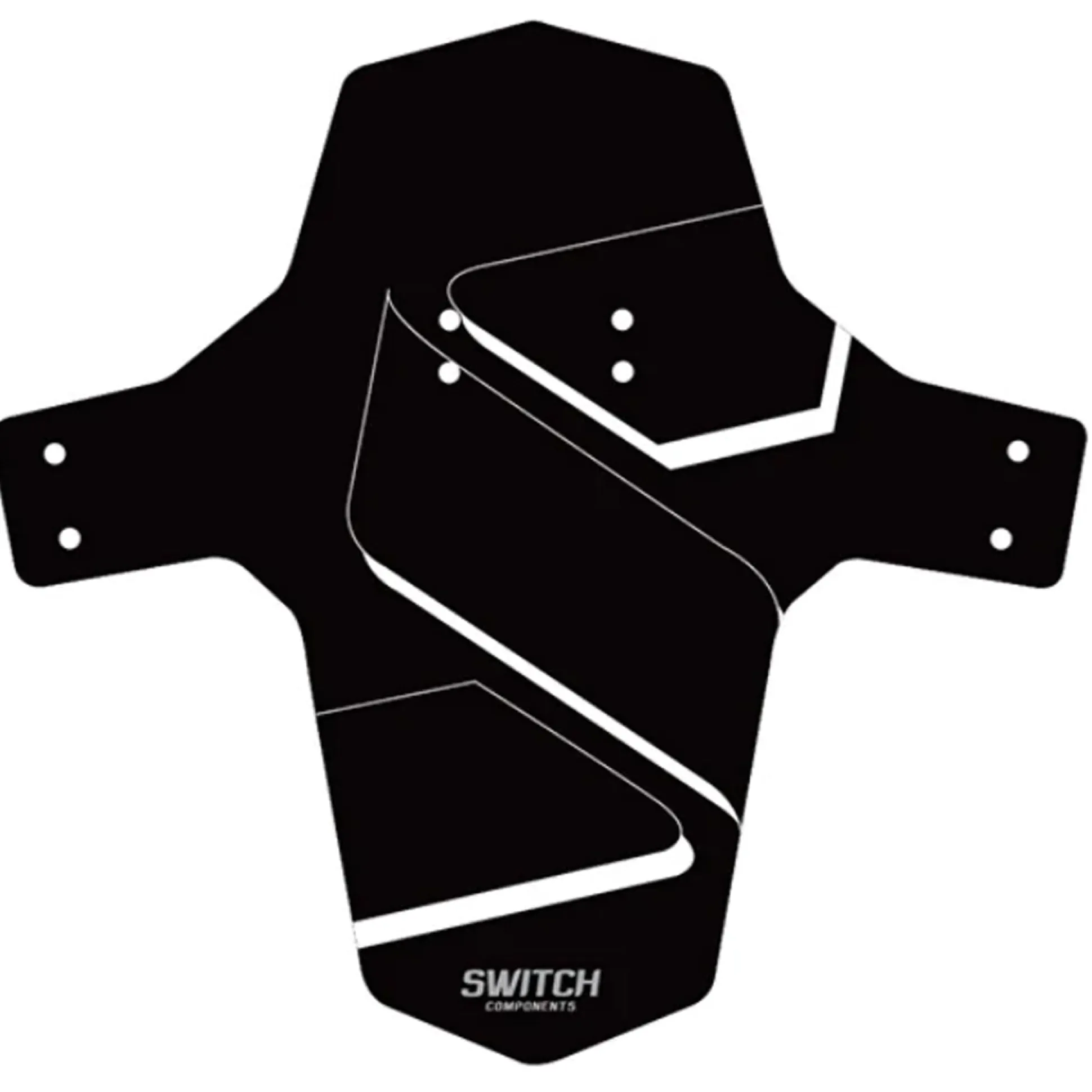 Parafango anteriore Switch MTB - Nero bianco