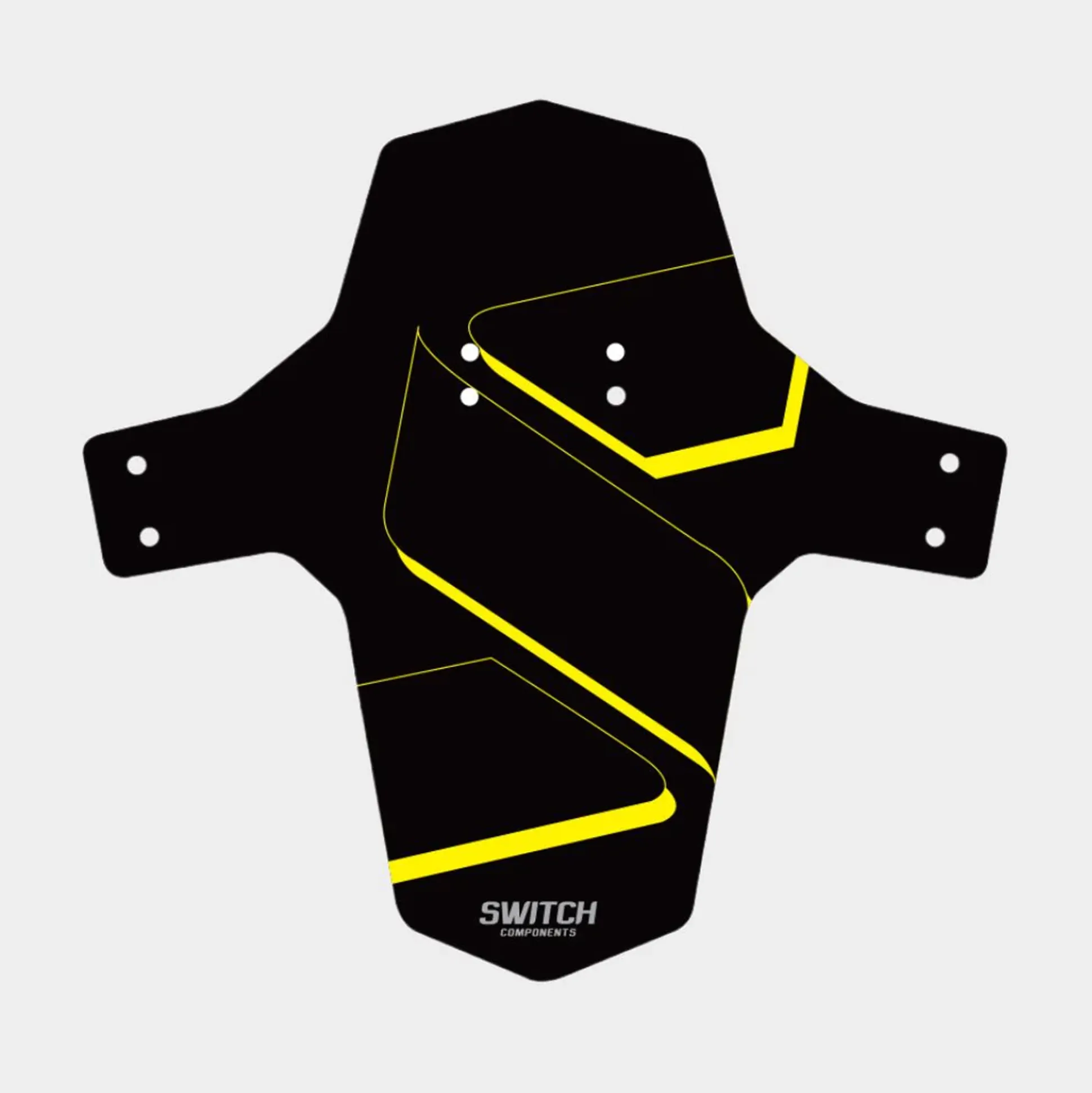 Parafango anteriore Switch MTB - Nero giallo