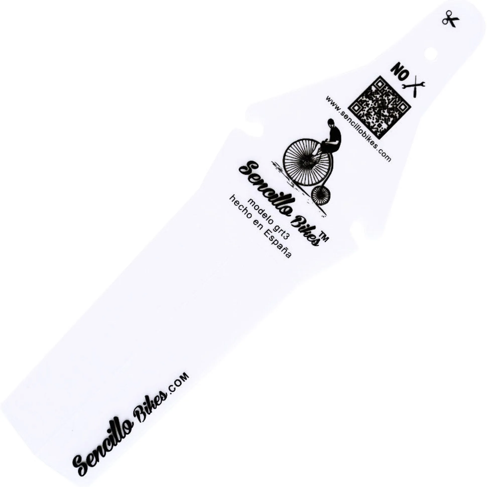 Parafango posteriore GRT3 Sencillo - Bianco Luminescente