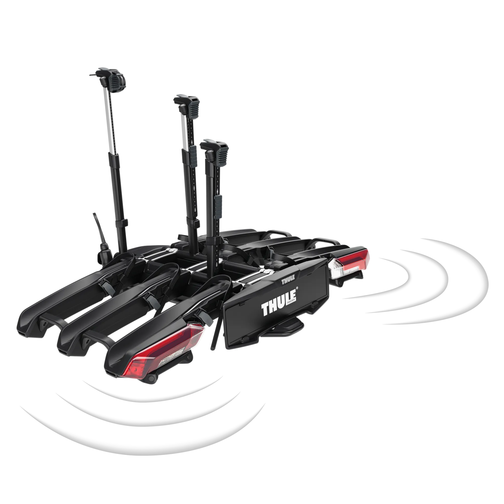 Portabici da installare sul gancio di traino Thule Epos ParkSecure 91cm - Nero