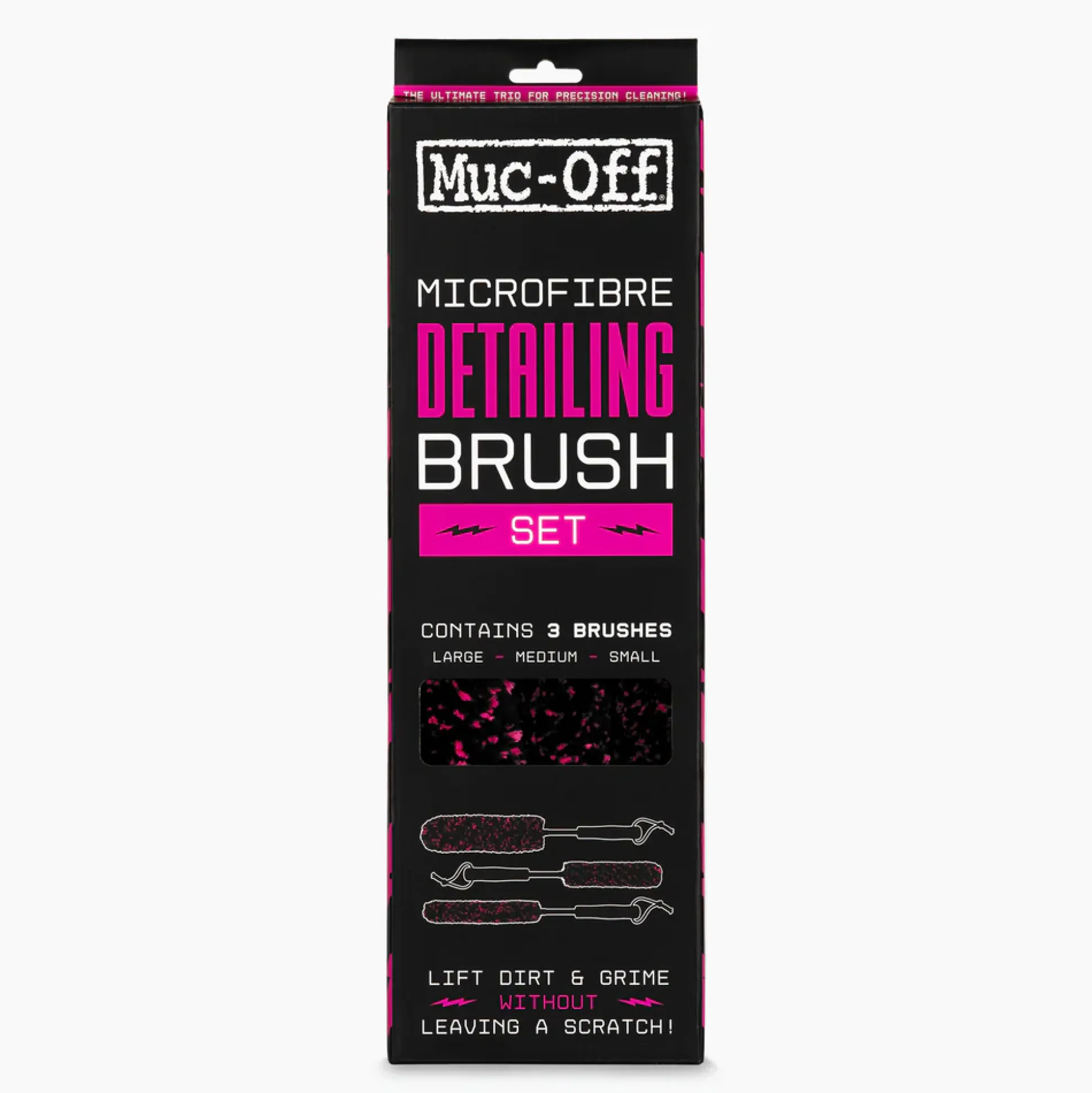 Set spazzole microfibra Muc-off Detailing