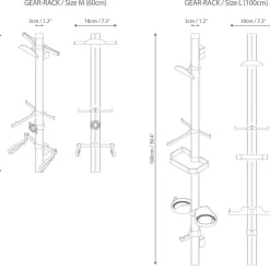 Supporto accessori Parax Gear-Rack L - Set2