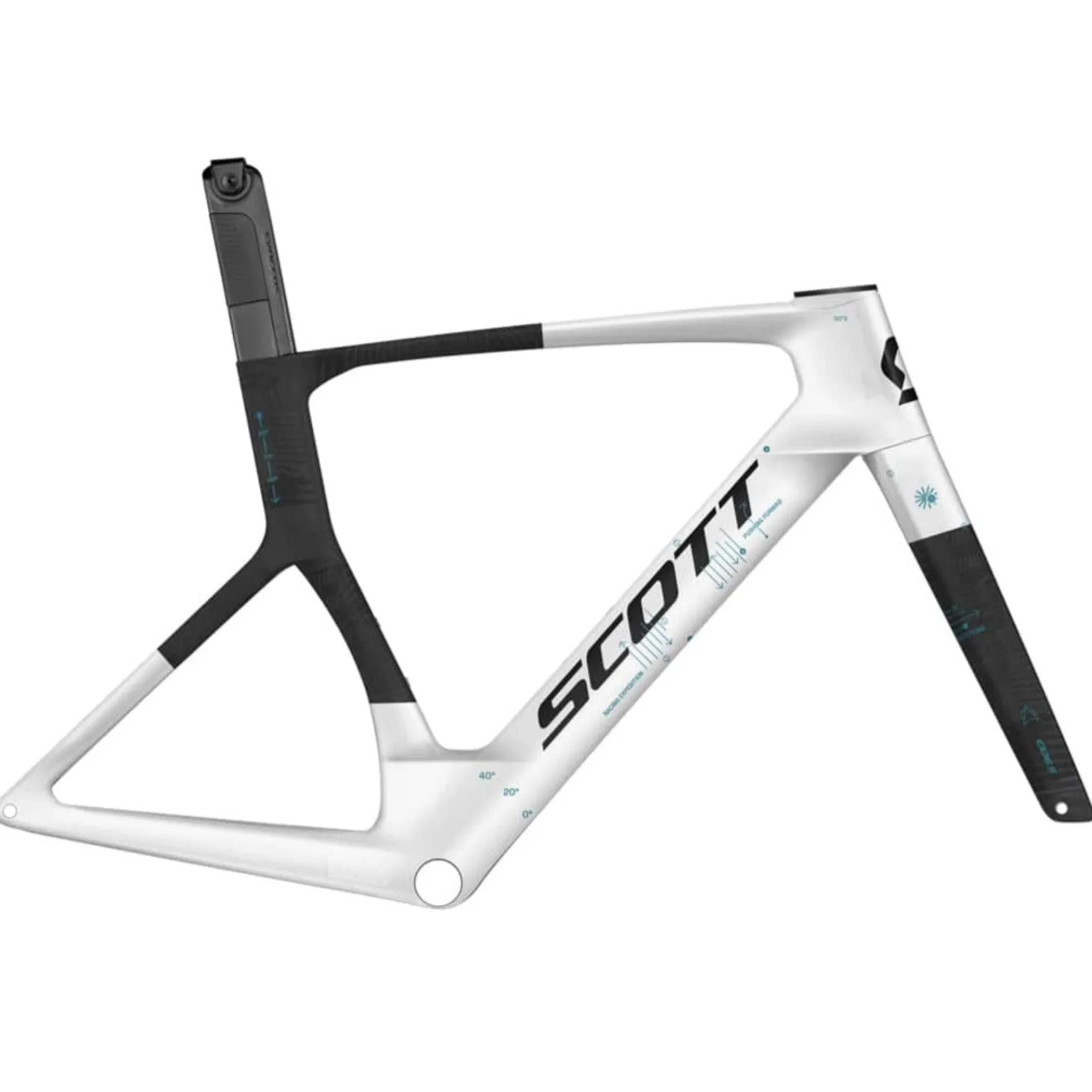 Telaio SCOTT Foil RC Pro HMX - Bianco nero