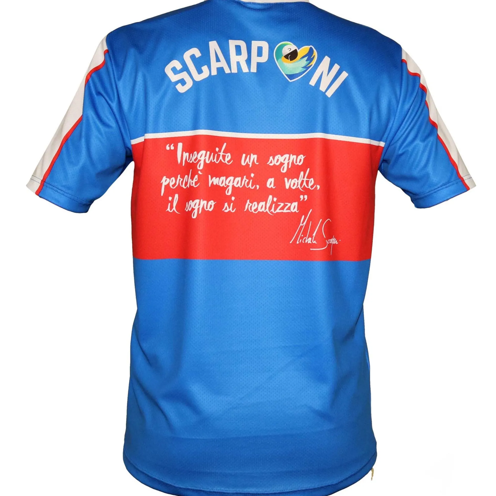 T-Shirt Alka Michele Scarponi - Blu