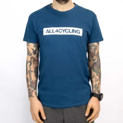 T-Shirt All4cycling - Blu
