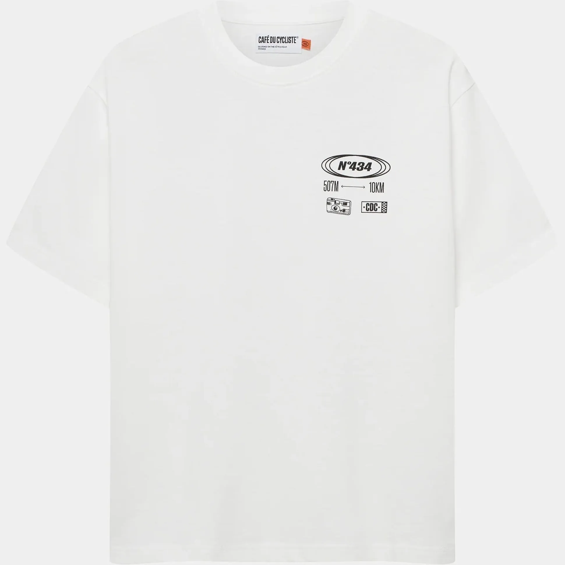 T-Shirt Cafe du Cycliste Col D'Eze - Bianco