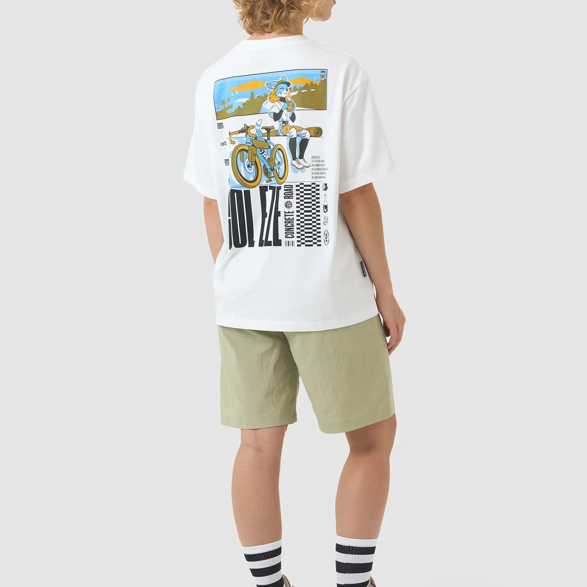 T-Shirt Cafe du Cycliste Col D'Eze - Bianco