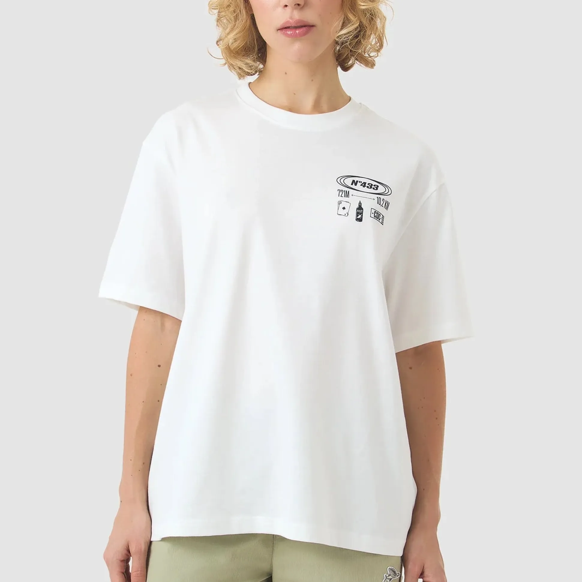 T-Shirt Cafe du Cycliste Col Sa Calobra - Bianco