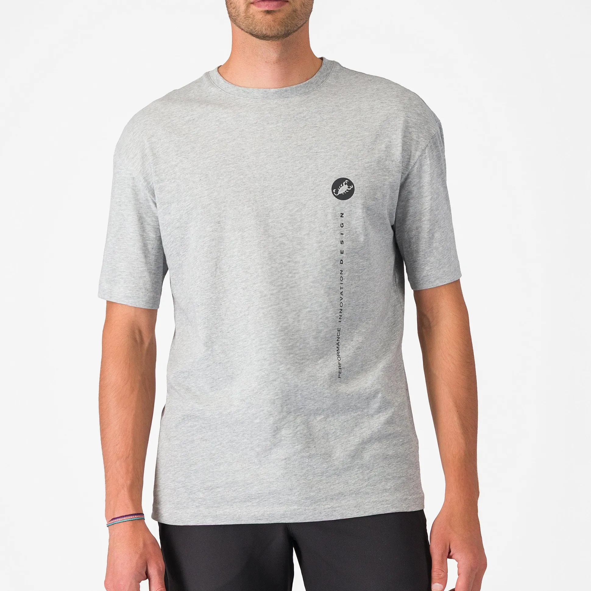 T-Shirt Castelli Innovation Logo - Grigio