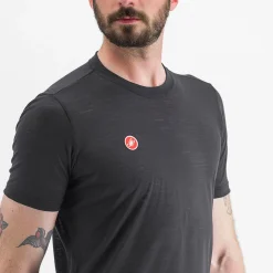 T-Shirt Castelli Merino - Nero