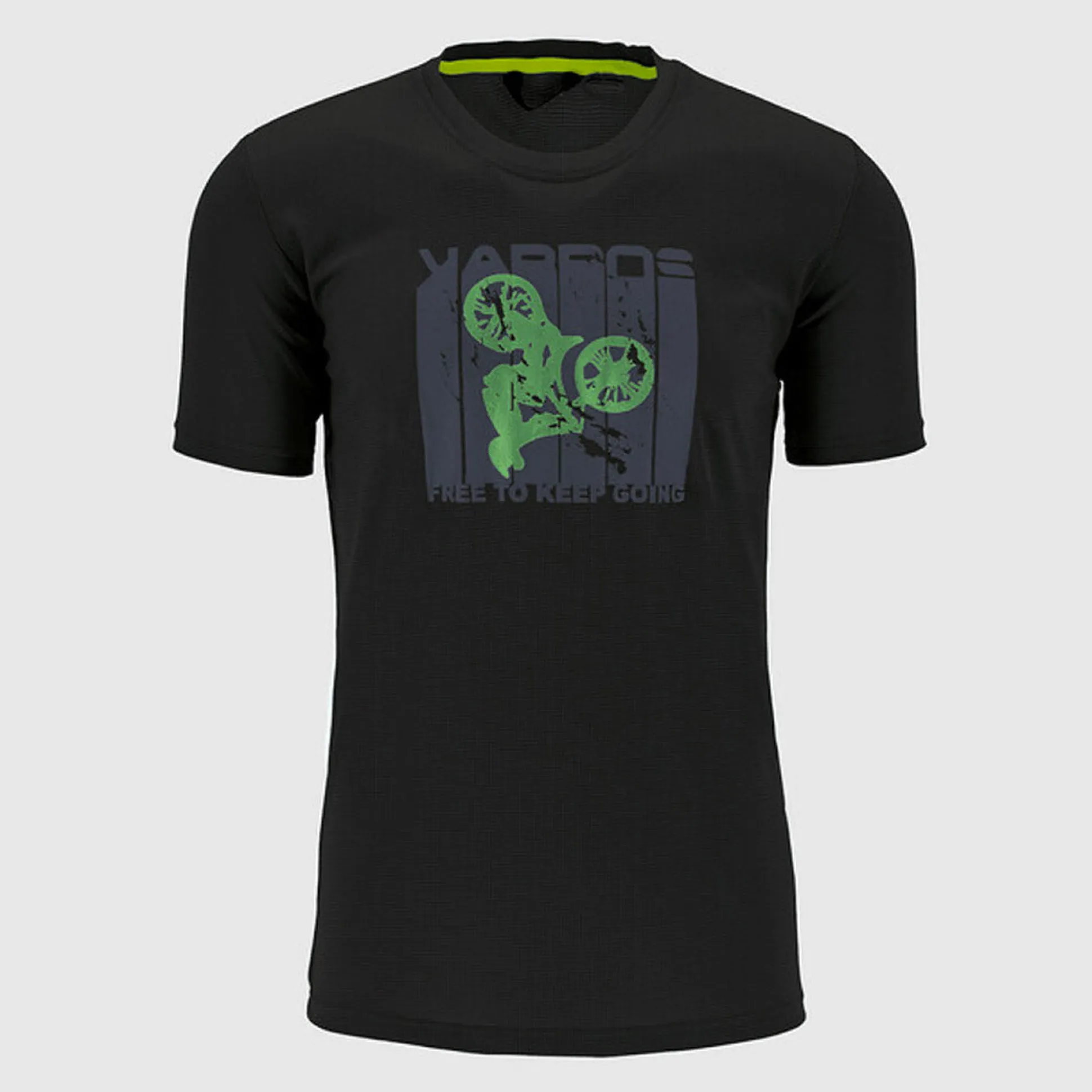 T-Shirt Karpos Val Federia - Nero verde