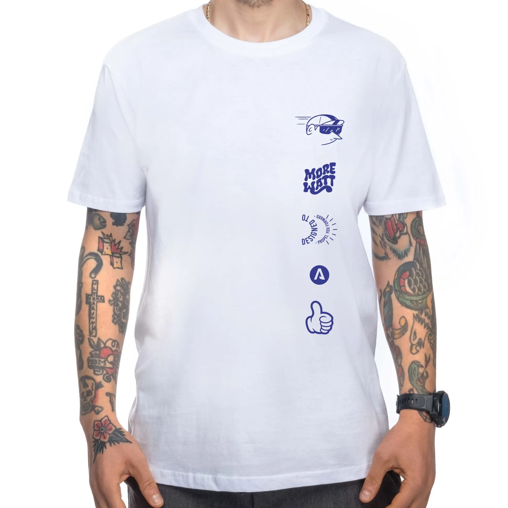 T-shirt More Watt - Bianco