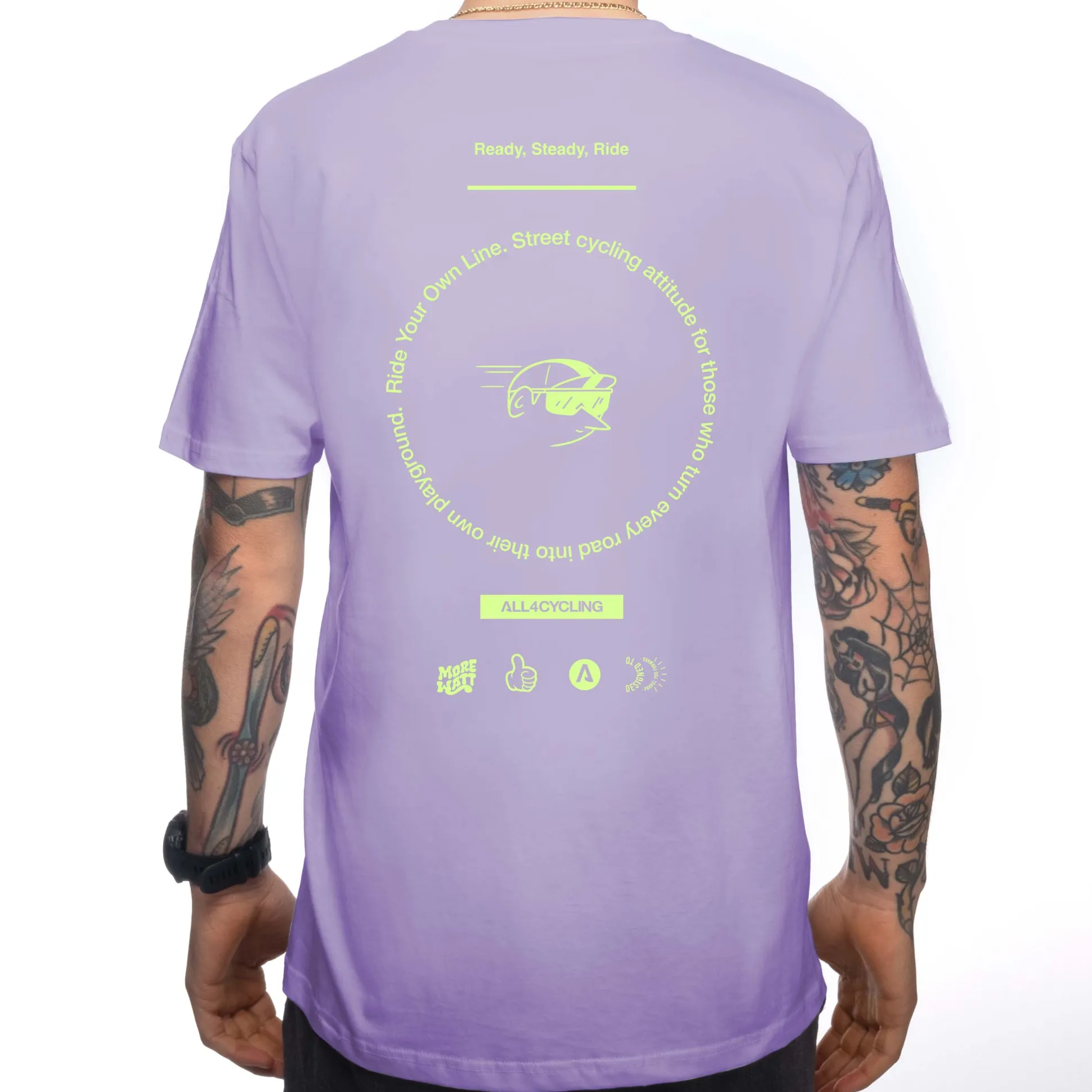 T-shirt More Watt - Lilla