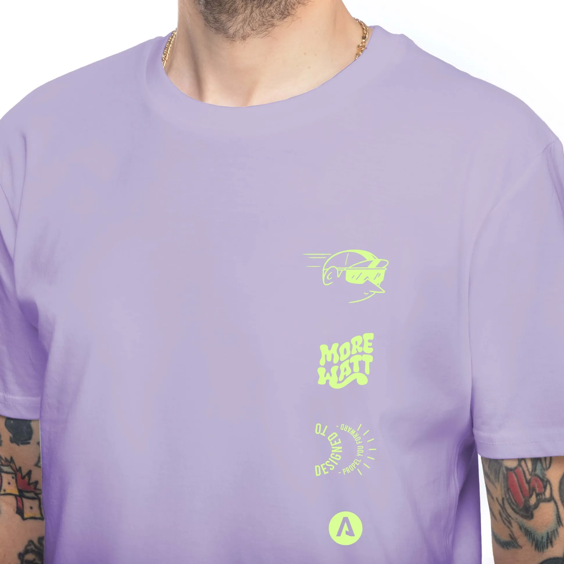T-shirt More Watt - Lilla