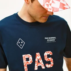 T-Shirt Pas Normal Studios Off-Race - Blu